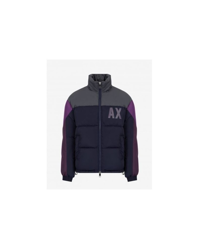 ARMANI AX GIUBBOTTO BLOUSON 100% POLYESTER.2559 EVENING B/IRON G/SHA