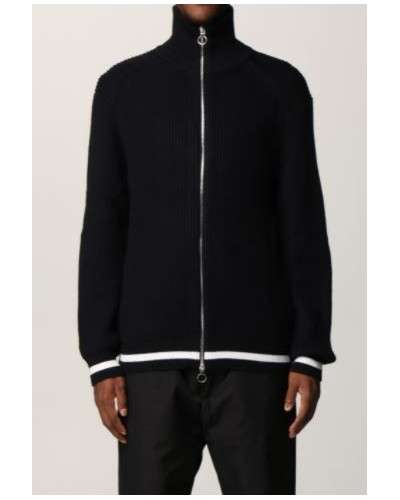ARMANI AX MAGLIERIA CARDIGAN 35% COTTON, 33% VIRGIN WOOL, 32% ACRYLIC.1583 DEEP NAVY