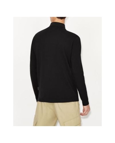 ARMANI AX POLO POLO 100% COTTON.1200 BLACK