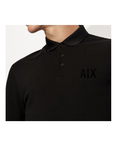 ARMANI AX POLO POLO 100% COTTON.1200 BLACK