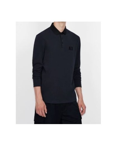 ARMANI AX POLO POLO 100% COTTON.4520 NAVY/BLACK
