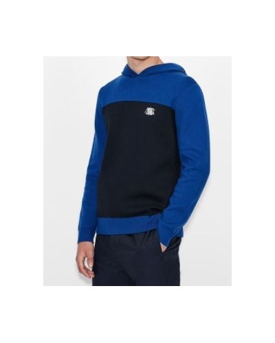 ARMANI AX MAGLIERIA PULLOVER 36% POLYAMIDE, 32% VISCOSE, 31% COTTON, 1% ELASTANE.4516 ULTRAMARINE/NA 4516 ULTRAMARINE/NAVY