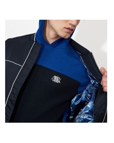 ARMANI AX MAGLIERIA PULLOVER 36% POLYAMIDE, 32% VISCOSE, 31% COTTON, 1% ELASTANE.4516 ULTRAMARINE/NA 4516 ULTRAMARINE/NAVY