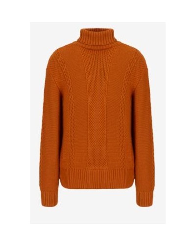 ARMANI AX MAGLIERIA PULLOVER 50% VISCOSE, 30% ACRYLIC, 15% POLYAMIDE, 5% WOOL.1676 GOLD FLAME