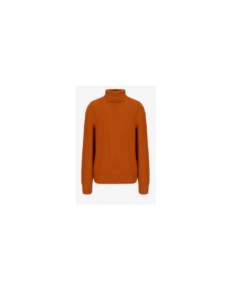 ARMANI AX MAGLIERIA PULLOVER 50% VISCOSE, 30% ACRYLIC, 15% POLYAMIDE, 5% WOOL.1676 GOLD FLAME