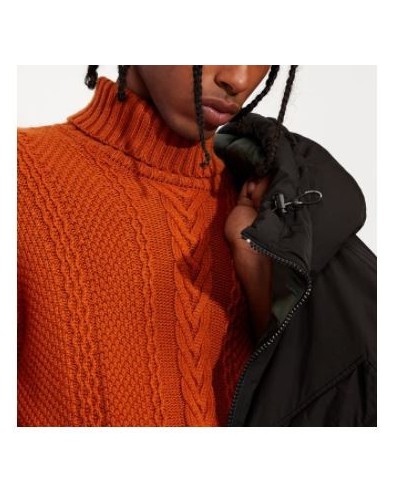ARMANI AX MAGLIERIA PULLOVER 50% VISCOSE, 30% ACRYLIC, 15% POLYAMIDE, 5% WOOL.1676 GOLD FLAME