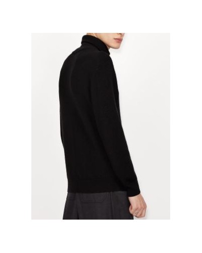 ARMANI AX MAGLIERIA PULLOVER 35% COTTON, 33% VIRGIN WOOL, 32% ACRYLIC.1200 BLACK