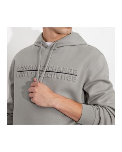ARMANI AX FELPA FELPA 70% COTTON, 30% POLYESTER.1922 NEUTRAL GREY