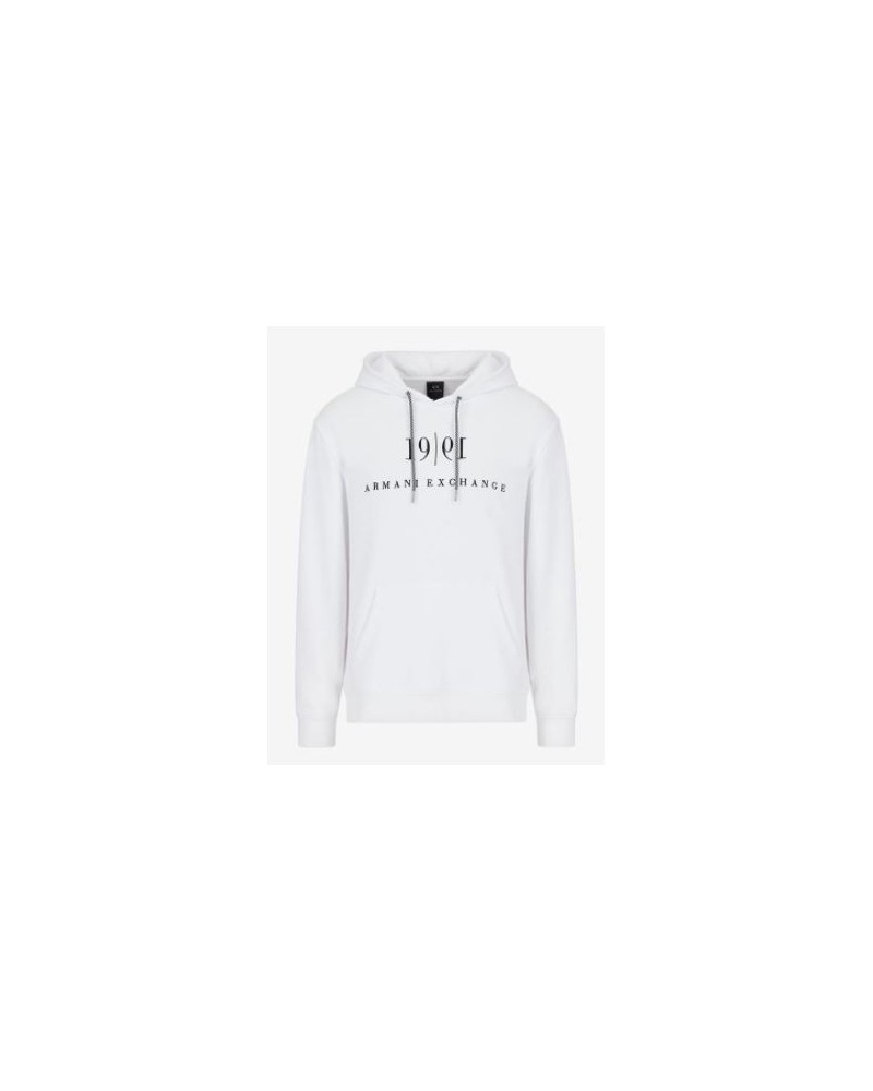 ARMANI AX FELPA FELPA 60% COTTON, 40% POLYESTER.1100 WHITE