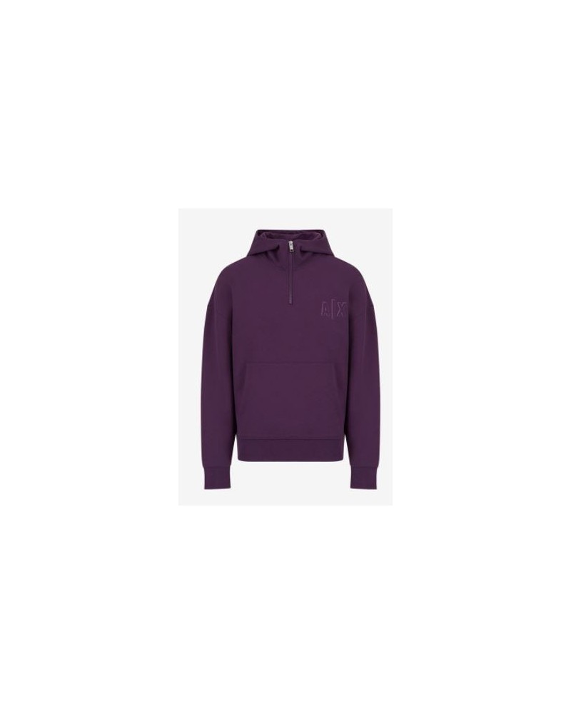 ARMANI AX FELPA FELPA 70% COTTON, 30% POLYESTER.1344 SHADOW PURPLE