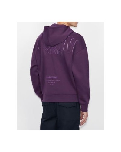 ARMANI AX FELPA FELPA 70% COTTON, 30% POLYESTER.1344 SHADOW PURPLE