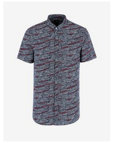 ARMANI AX CAMICIA UOMO.8542 NAVY MICRO EXTREAM