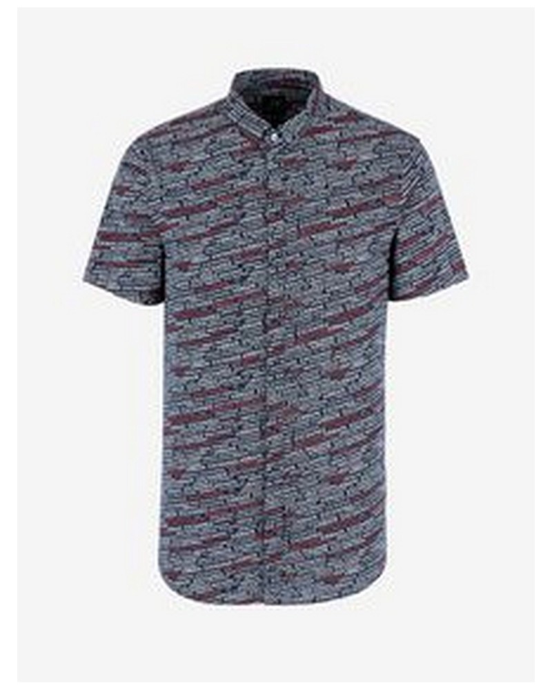 ARMANI AX CAMICIA UOMO.8542 NAVY MICRO EXTREAM