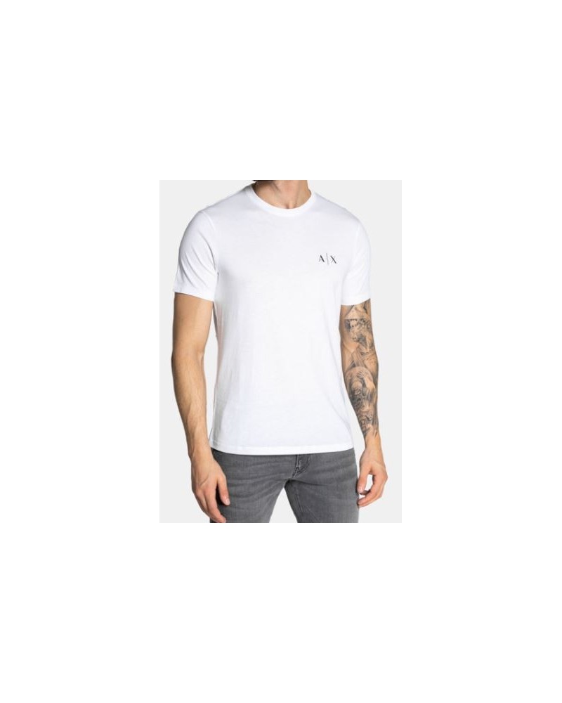 ARMANI AX T-SHIRT T-SHIRT 100% COTTON.1100 WHITE