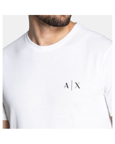 ARMANI AX T-SHIRT T-SHIRT 100% COTTON.1100 WHITE