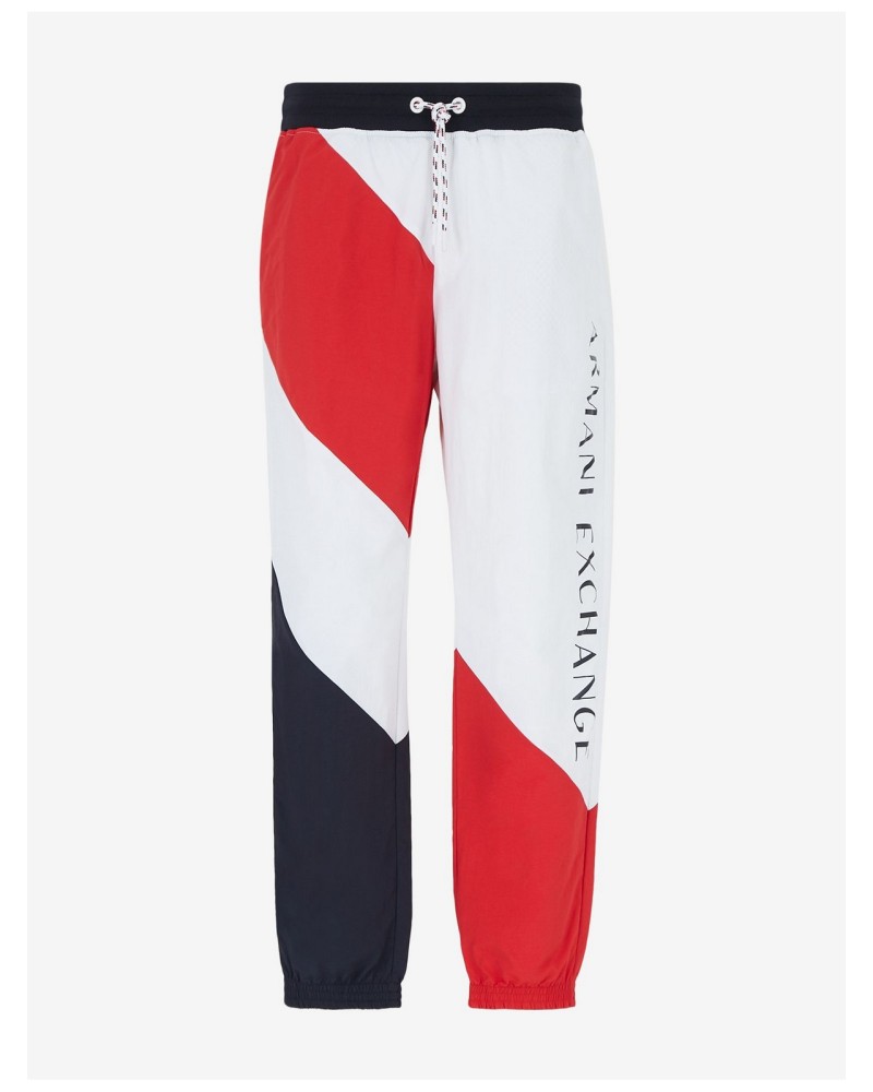 ARMANI AX PANTALONE UOMO.7136 WHITE/NAVY/RED