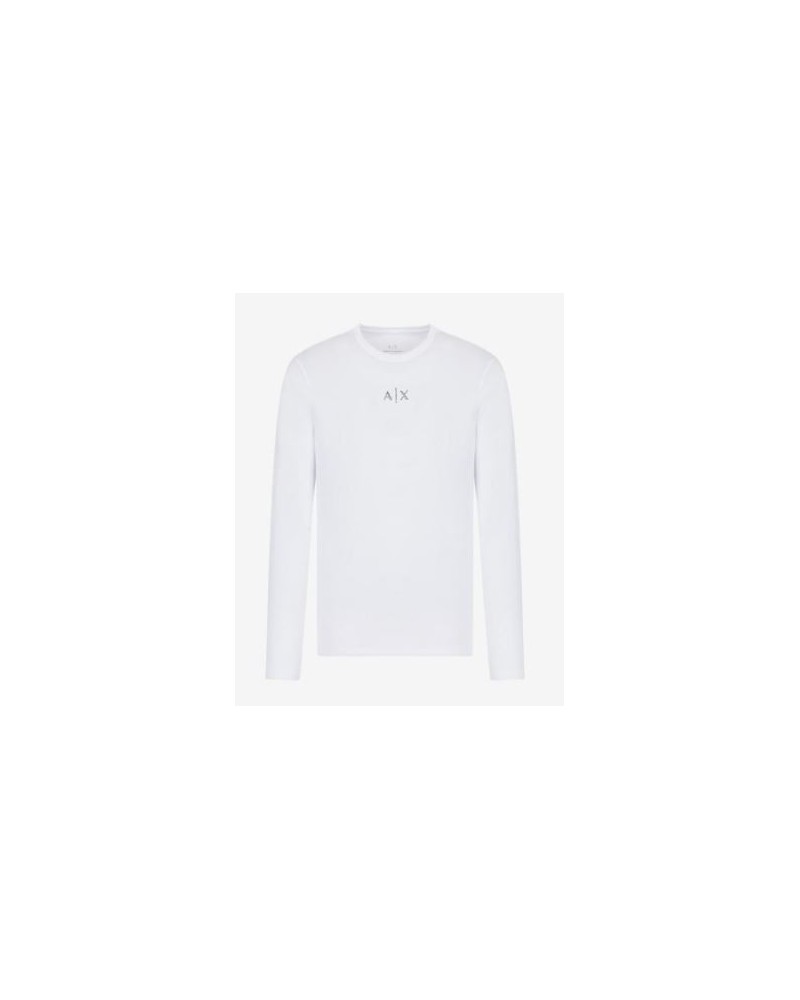 ARMANI AX T-SHIRT T-SHIRT 100% COTTON.1100 WHITE