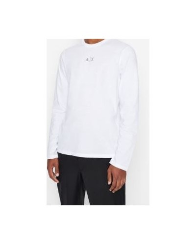 ARMANI AX T-SHIRT T-SHIRT 100% COTTON.1100 WHITE