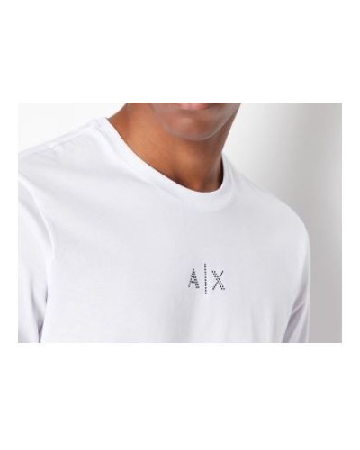 ARMANI AX T-SHIRT T-SHIRT 100% COTTON.1100 WHITE