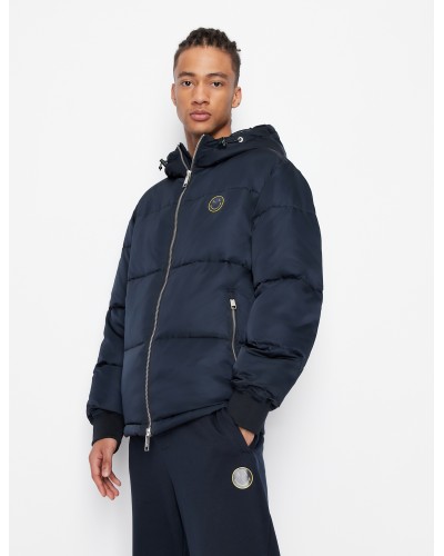 ARMANI AX GIUBBOTTO C/CAPP  100% POLYESTER.25CT NAVY/NAVYwASPEN GOLD