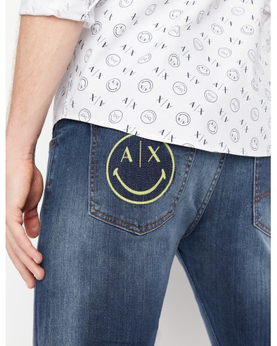 ARMANI AX JEANS 5TASK  2% ELASTANE, 98% COTTON.1500 INDIGO DENIM