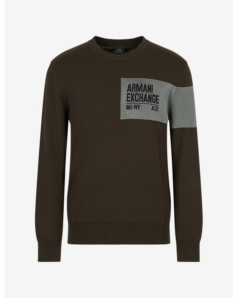 ARMANI AX MAGLIONCINO GIROCOLLO  100% COTTON.1851 ROSIN