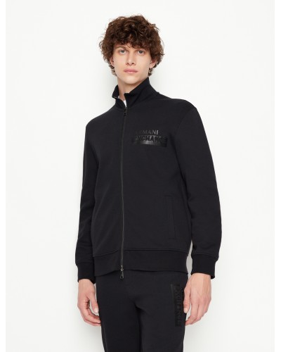 ARMANI AX FELPA FULLZIP+C/ALTO  40% POLYESTER, 60% COTTON.1200 BLACK