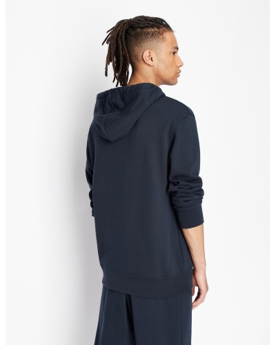 ARMANI AX FELPA C/CAPP  40% POLYESTER, 60% COTTON.1510 NAVY