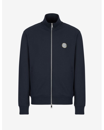 ARMANI AX FELPA FULLZIP+C/ALTO  40% POLYESTER, 60% COTTON.1510 NAVY