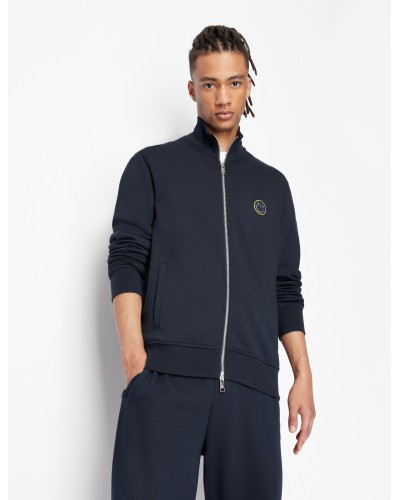 ARMANI AX FELPA FULLZIP+C/ALTO  40% POLYESTER, 60% COTTON.1510 NAVY