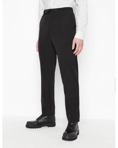 ARMANI AX PANTALONE PANTS  16% ELASTANE, 84% POLYAMIDE.1200 BLACK