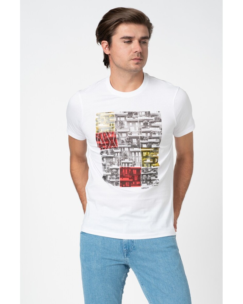 ARMANI AX T-SHIRT UOMO.1100 WHITE