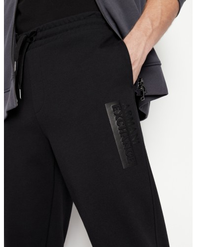 ARMANI AX PANTALONE PANTATUTA  40% POLYESTER, 60% COTTON.1200 BLACK