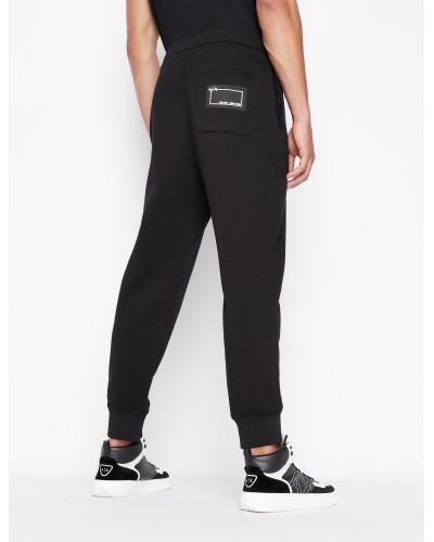 ARMANI AX PANTALONE PANTATUTA  80% COTTON, 15% POLYESTER, 5% ELASTANE.1200 BLACK