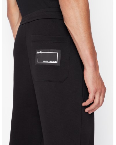 ARMANI AX PANTALONE PANTATUTA  80% COTTON, 15% POLYESTER, 5% ELASTANE.1200 BLACK