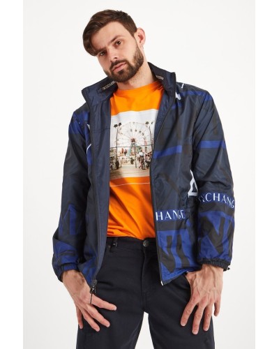 ARMANI AX BLOUSON  100% POLYESTER.05DL BLACK IRIS/ins BLACK