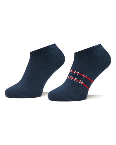TOMMY HILFIGER CALZE TH MEN SNEAKER 2P TH STRIPE.004 NAVY