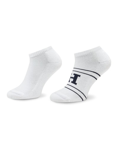 TOMMY HILFIGER CALZE TH MENSNEAKER 2P SPORT PAT.001 WHITE 001 WHITE 