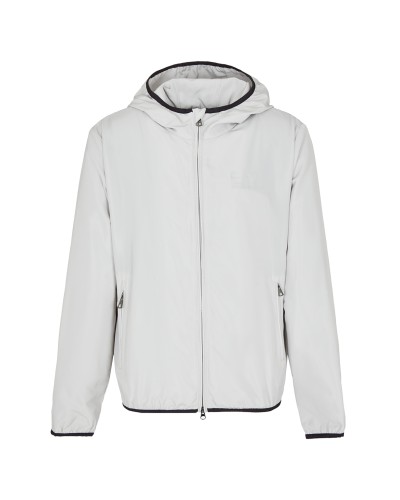 ARMANI EA7 GIUBBINO A VENTO POLYESTER 100%.1941 OYSTER MUSHROOM