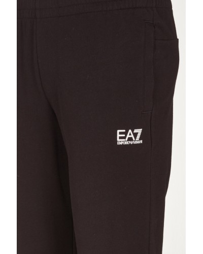 ARMANI EA7 TUTA ZIP COTTON 100%.29EA GREY/BLACK