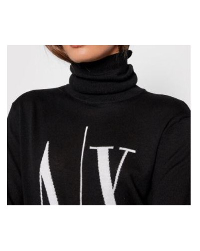 ARMANI AX MAGLIERIA PULLOVER  100% VIRGIN WOOL.1200 BLACK