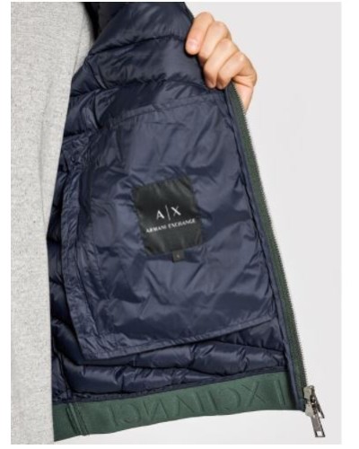 ARMANI AX GIUBBOTTO BOMBER 100% POLYAMIDE.8800 DEEP FOREST/DEEP NAV