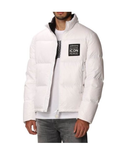 ARMANI AX GIUBBINO PIUMINO DOWN JACKET.1100 WHITE