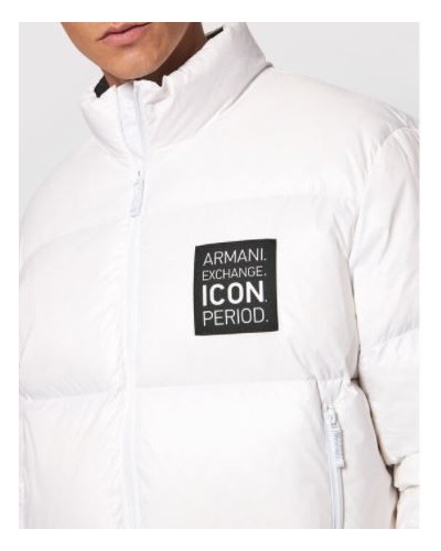 ARMANI AX GIUBBINO PIUMINO DOWN JACKET.1100 WHITE