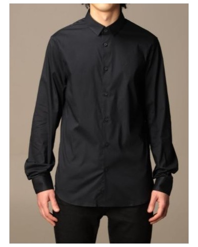 ARMANI AX CAMICIA M/LUNGA  2% ELASTANE, 98% COTTON.1510 NAVY