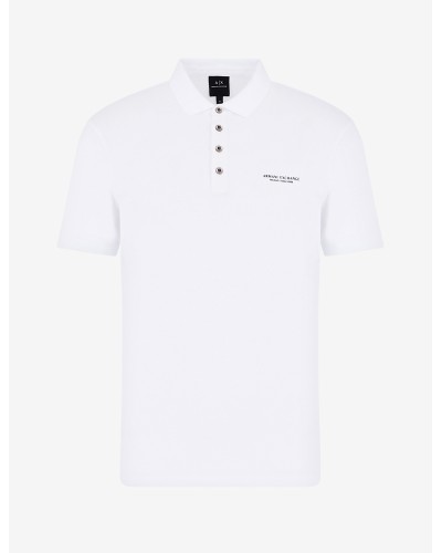 ARMANI AX POLO M/CORTA 100%COTTON.1100 WHITE