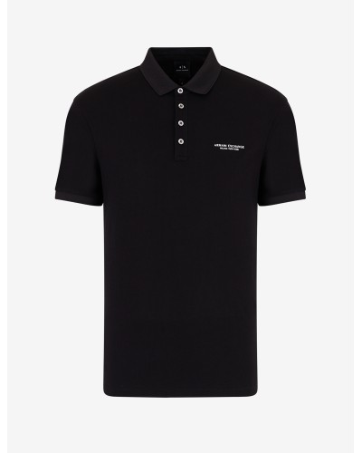 ARMANI AX POLO M/CORTA 100%COTTON.1200 BLACK