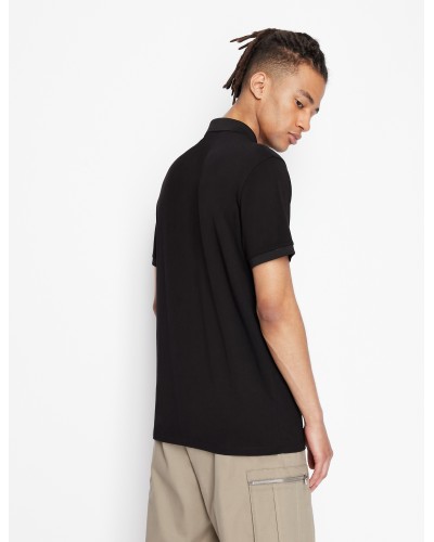 ARMANI AX POLO M/CORTA 100%COTTON.1200 BLACK