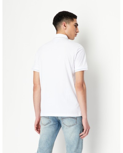 ARMANI AX POLO M/CORTA 100%COTTON.1100 WHITE