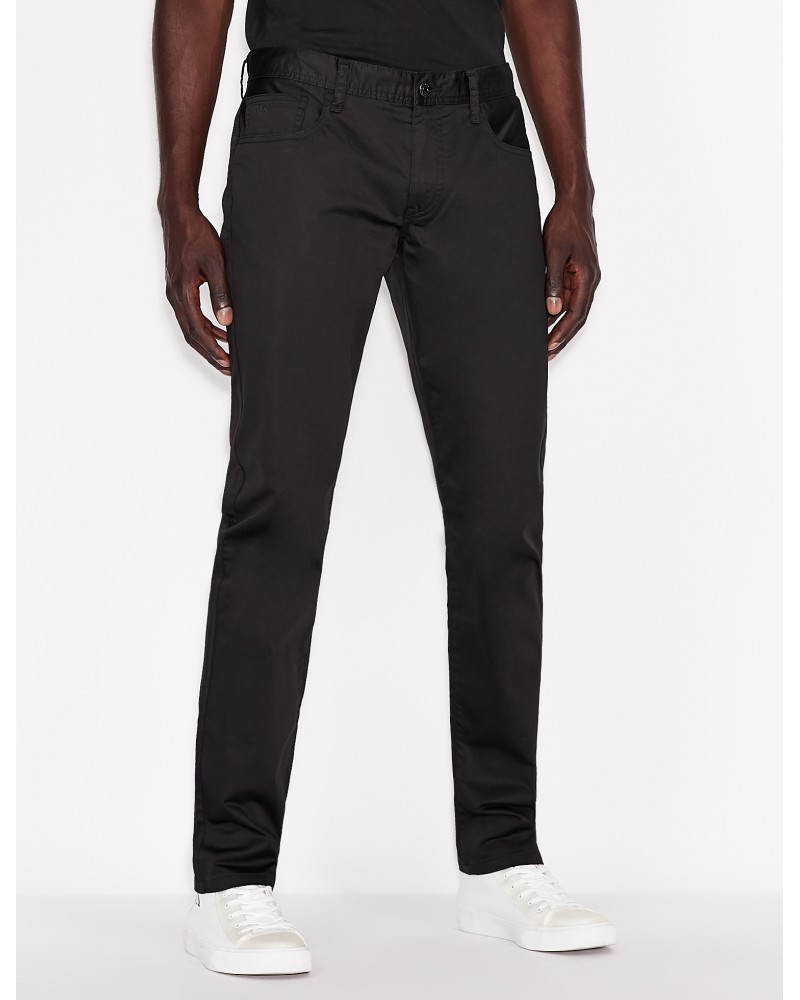 ARMANI AX JEANS 5TASK  97% COTTON, 3% ELASTANE.1200 BLACK
